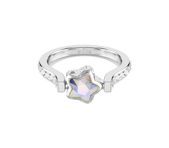 Luxoia - Swarovski Chroma Ring Star White Rhodium plated