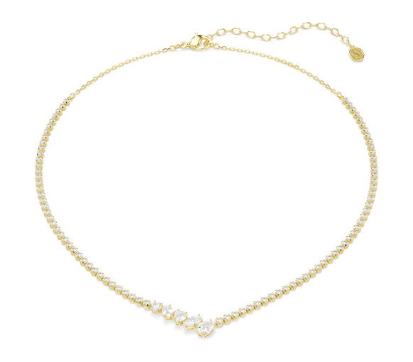 Luxoia - Swarovski Collier Mesmera Tailles variées Blanc Doré à l’or 18 carats - 5747931