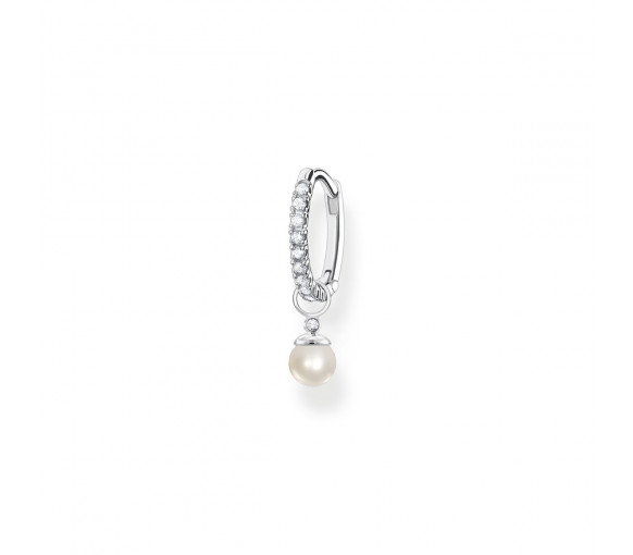 Luxoia - Thomas Sabo Einzel Creole mit Perlen Anhänger Silber - CR702-167-14