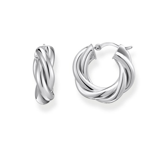 Luxoia - Thomas Sabo Creolen gedrehtes Design Silber - CR742-001-21