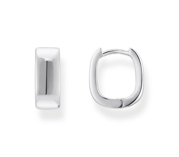 Luxoia - Thomas Sabo Creolen mit eckiger Form Silber - CR743-001-21