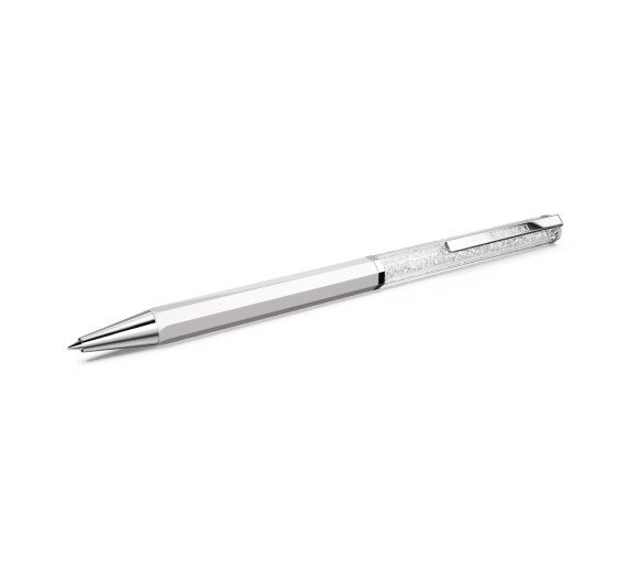 Luxoia - Swarovski Crystalline Ballpoint Pen White lacquered chrome plated - 5760217