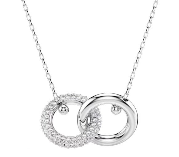 Luxoia - Swarovski Dextera Halskette Verschlungener Reif Weiss - 5670251