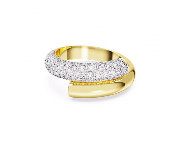 Luxoia - Swarovski Dextera Cocktail Ring Weiss Gold