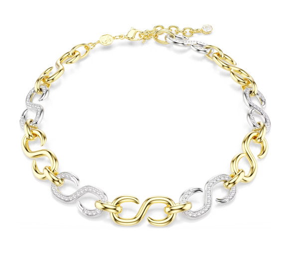 Luxoia - Swarovski Collana Dextera Taglio Round Catena Bianca Mix di finiture - 5741795