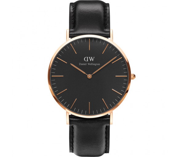 Luxoia - Daniel Wellington Classic Black Sheffield Rose Gold