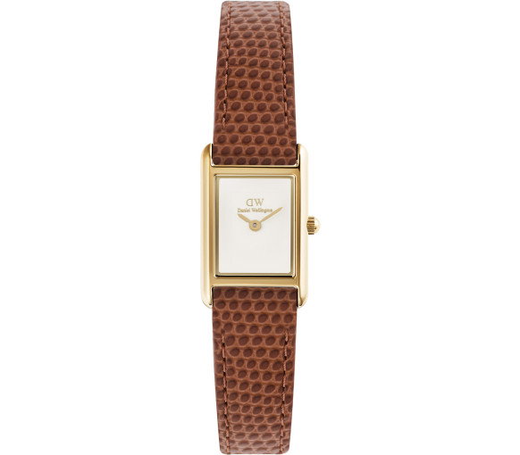 Luxoia - Daniel Wellington Bound Mini Light Brown Lizard Gold - DW00100905