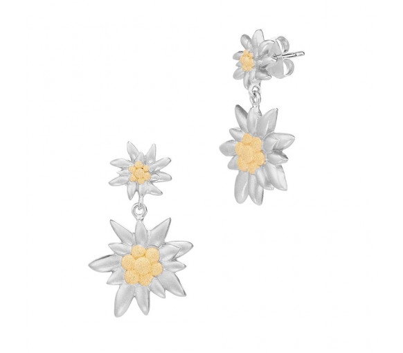Luxoia - Gexist Double Edelweiss Ohrstecker - EG 7001