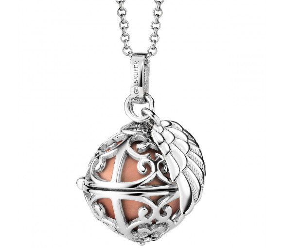 Luxoia - Engelsrufer Halskette mit Engelsrufer Flügel Rosé Silber - ERN-ER23-16-XS