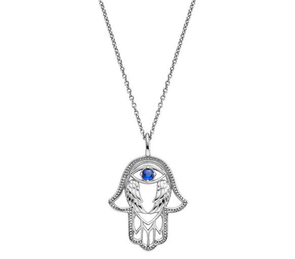 Luxoia - Engelsrufer Halskette mit Anhänger Hand Fatimas - ERN-HAND-EYE-ZIBL
