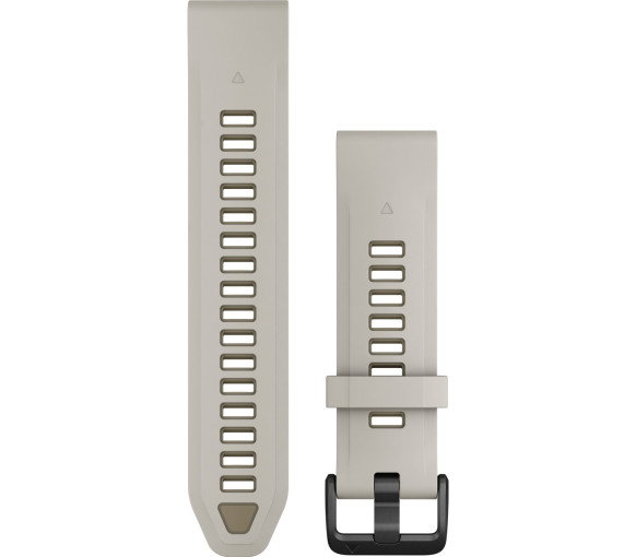 Luxoia - Garmin QuickFit 20 Fog Gray Dark Sandstone Silicone Band - 010-13391-06