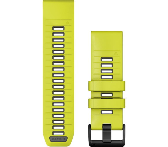 Luxoia - Garmin QuickFit 26 Amp Yellow Graphite Silicone Band - 010-13393-08