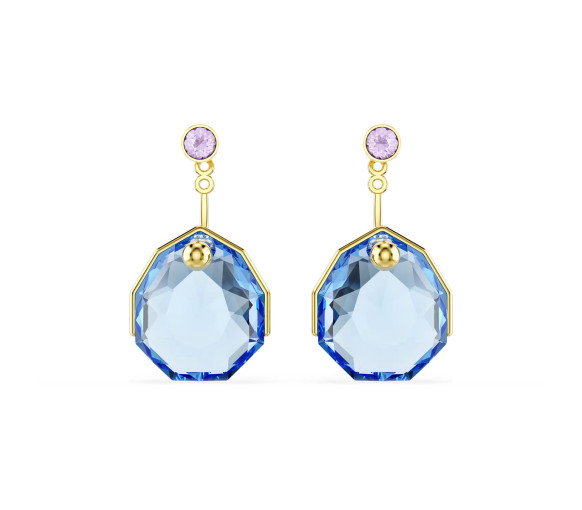 Luxoia - Swarovski Gema Ohrring Jackets Blau Goldlegierungsschicht - 5737449