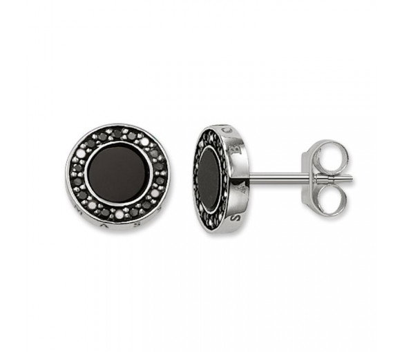 Luxoia - Thomas Sabo Ohrstecker klassisch Pavé schwarz - H1861-641-11