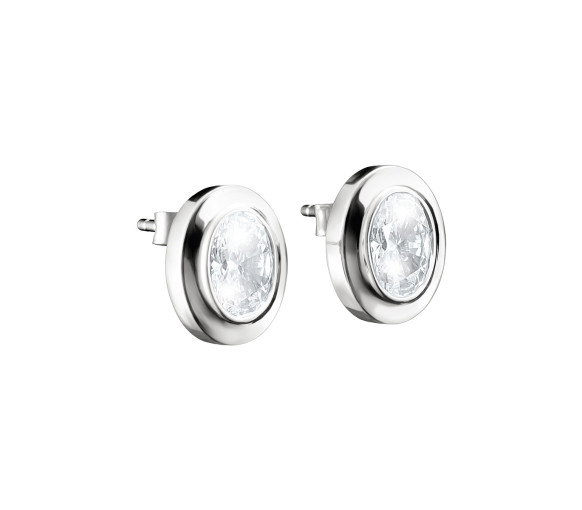 Luxoia - Thomas Sabo Ohrstecker Oval mit Zirkoniasteinen Silber - H2342-051-14