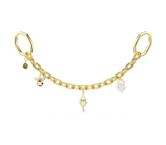 Luxoia - Swarovski Bag Charm Mixed cuts White Gold tone plated - 5763021