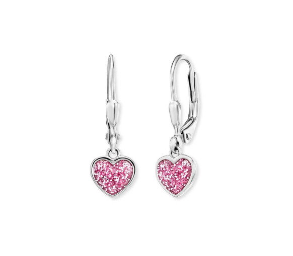 Luxoia - Herzengel Ohrhänger Glitzerherz - HEES-GLITTHEART-H