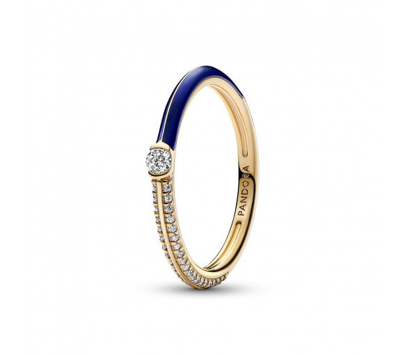 Luxoia - Pandora ME Pavé & Blau Doppelring - 162528C01