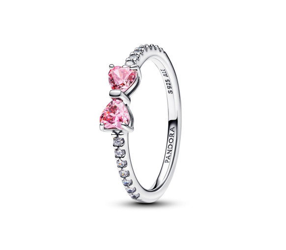 Luxoia - Pandora Bague Nœud Rose Scintillant - 193510C01