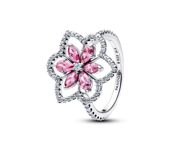 Luxoia - Pandora Doppelte Blume Cocktailring - 194577C01