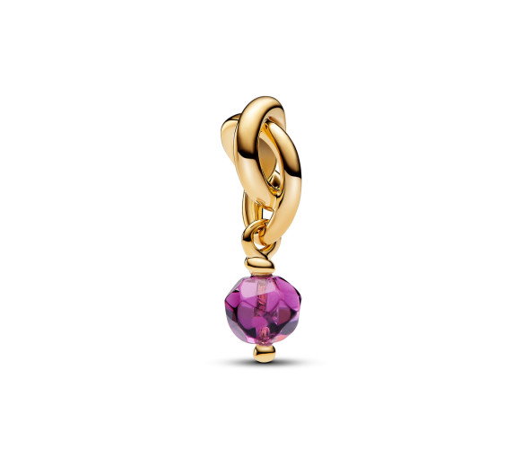 Luxoia - Pandora Charm Pendant Cercle de l'Éternité Violet Facetté - 763462C02