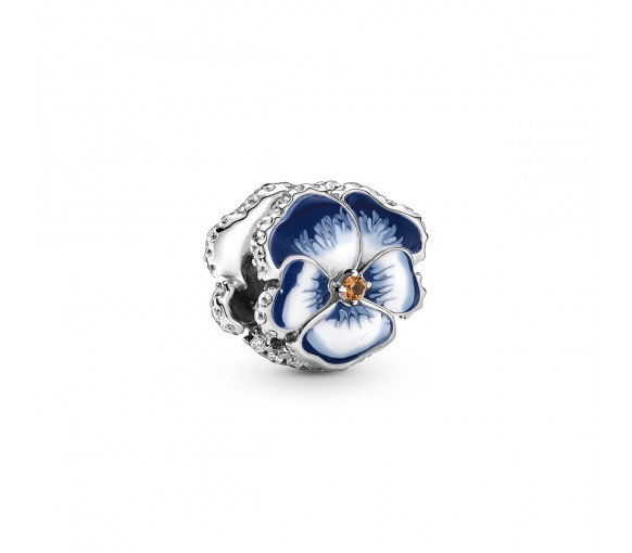 Luxoia - Pandora Blue Pansy Flower Charm - 790777C02