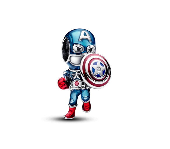 Luxoia - Pandora Marvel The Avengers Captain America Charm - 793129C01