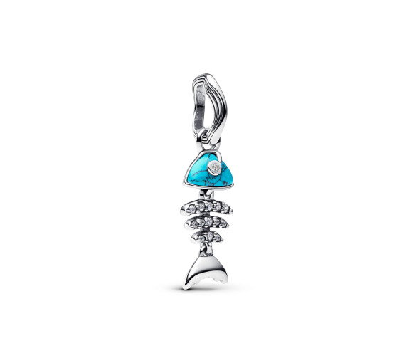Luxoia - Pandora Türkisfarbener Fischgräte Charm Anhänger - 793894C01