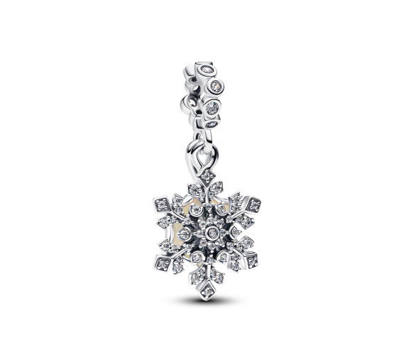 Luxoia - Pandora Schillernde Schneeflocke Doppelter Charm - 794142C01