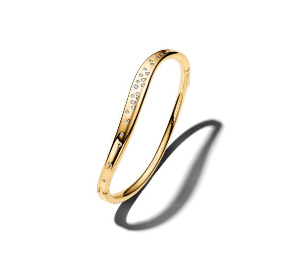 Luxoia - Pandora Organically Shaped Stone Set Bangle - 564655C01