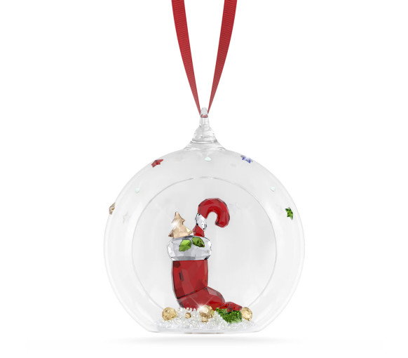 Luxoia - Swarovski Holiday Cheers Stocking and Candy Ball Ornament - 5735700
