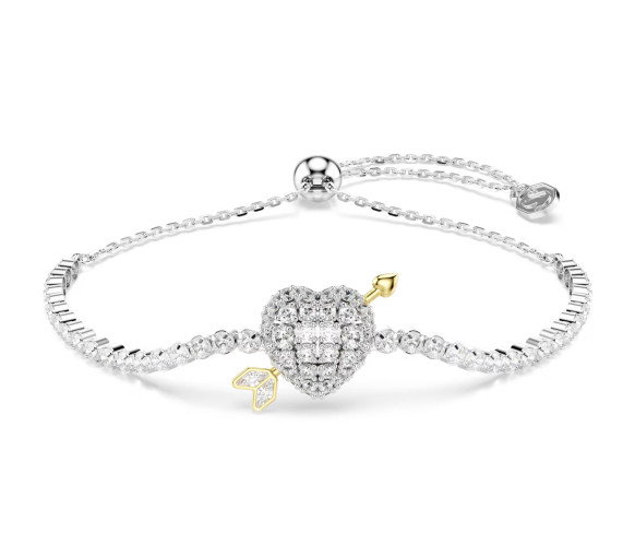 Luxoia - Swarovski Idyllia Bracelet Mixed cuts Heart with arrow White Rhodium plated - 5742022