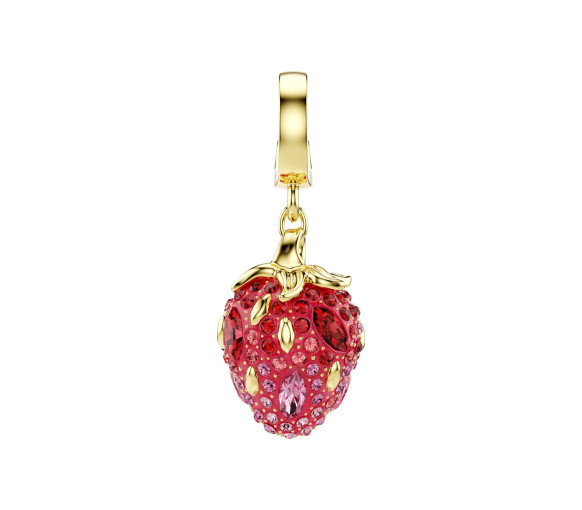 Luxoia - Swarovski Idyllia Charm Mixed cuts Strawberry Red Gold tone plated - 5743136