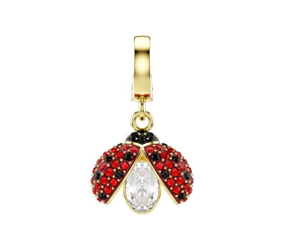 Luxoia - Swarovski Idyllia Charm Verschiedene Schliffe Marienkäfer Rot Goldlegierungsschicht - 5743138