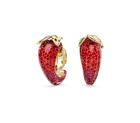 Luxoia - Swarovski Idyllia Clip Earrings Red Gold tone plated - 5751416