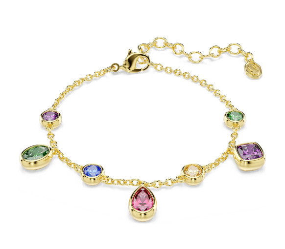 Luxoia - Swarovski Imber Bracelet Mixed cuts Multicoloured 18K gold finish - 5759809