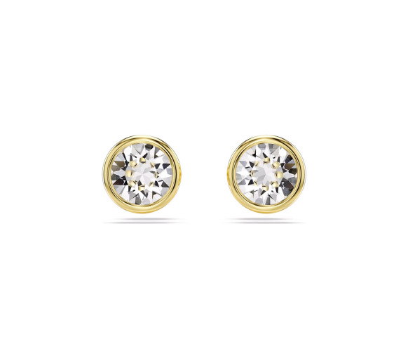 Luxoia - Swarovski Imber Ohrstecker Rundschliff Weiss Gold - 5681552