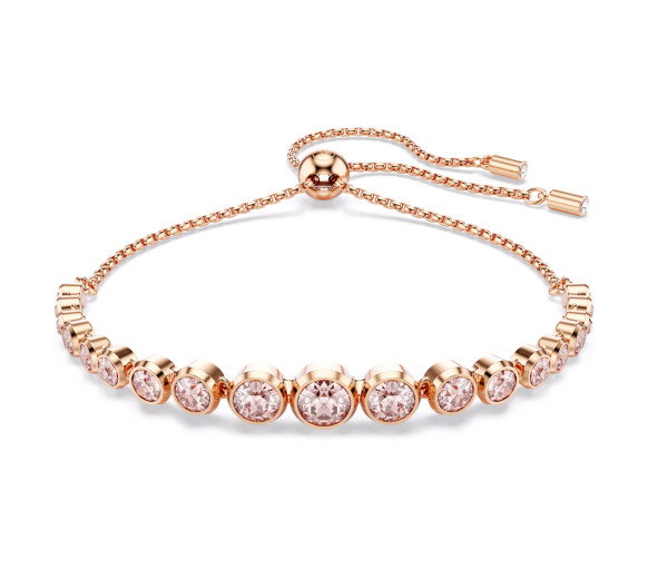 Luxoia - Swarovski Imber Tennis Armband Gemischte Rundschliffe Rosa Roségold - 5718204