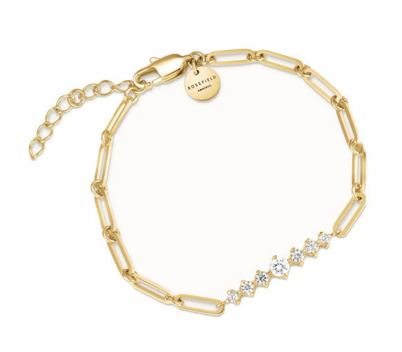 Luxoia - Rosefield Graduated Crystal Bar Paperclip Armband - JBCBG-J1023