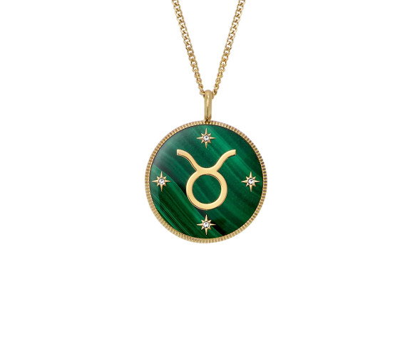 Luxoia - Fossil Zodiac Taurus Necklace - JF04839710