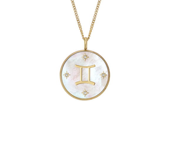 Luxoia - Fossil Zodiac Gemini Necklace - JF04840710