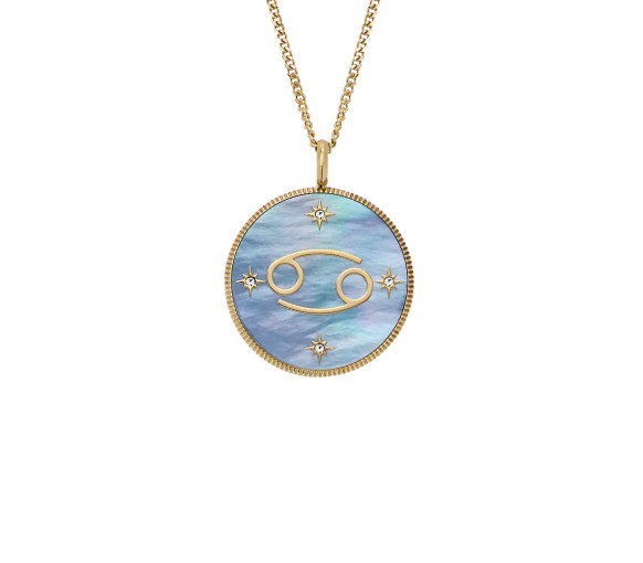 Luxoia - Fossil Zodiac Cancer Necklace - JF04841710
