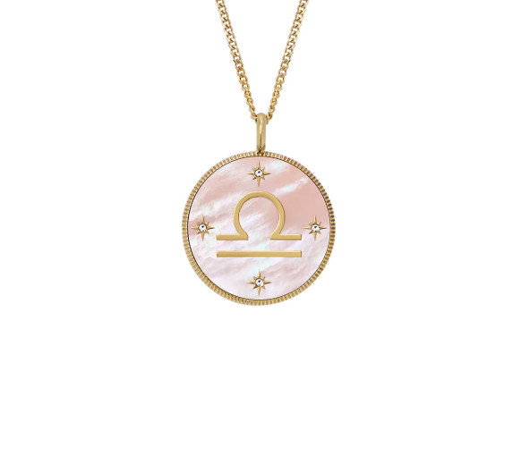 Luxoia - Fossil Zodiac Libra Necklace - JF04844710