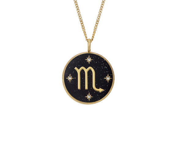 Luxoia - Fossil Zodiac Scorpio Necklace - JF04845710