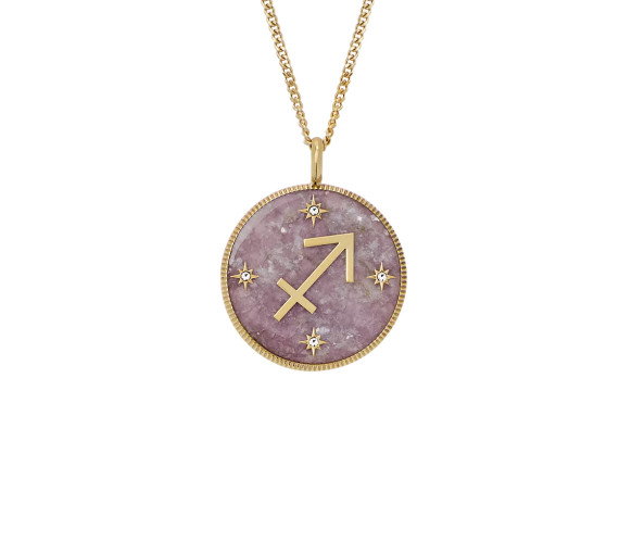 Luxoia - Fossil Zodiac Sagittarius Necklace - JF04846710