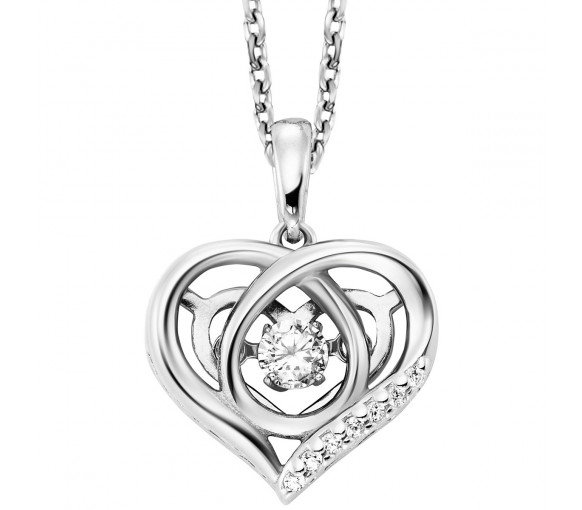 Luxoia - Julie Julsen Dancing Stone Halskette Herz - JJDNE1210.1