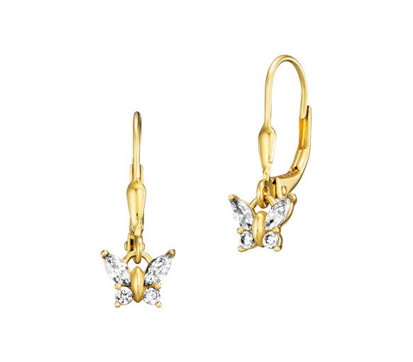Luxoia - Julie Julsen Kids Ohrhänger Buttertly - JJKER34456-G