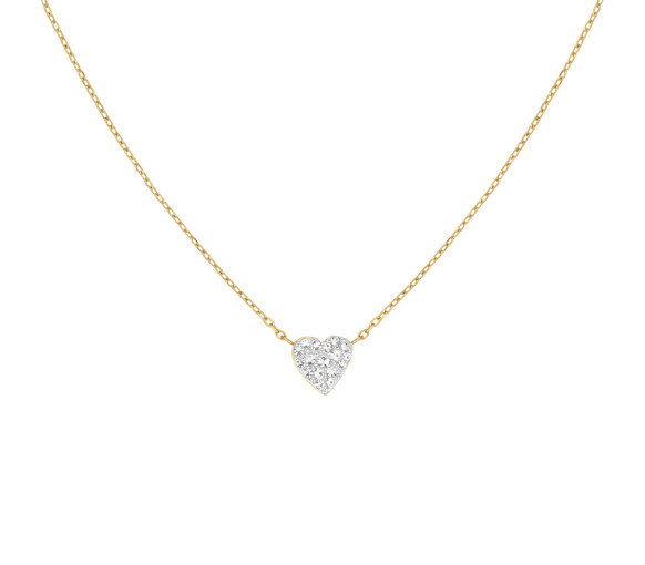 Luxoia - Rosefield Pave Heart Halskette - JNPHG-J1273