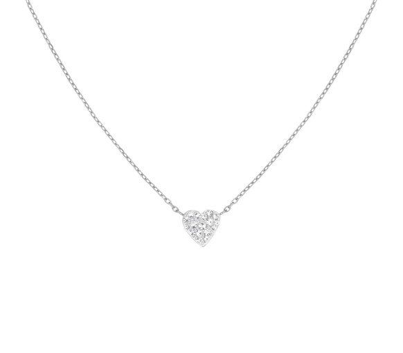 Luxoia - Rosefield Pave Heart Halskette - JNPHS-J1320