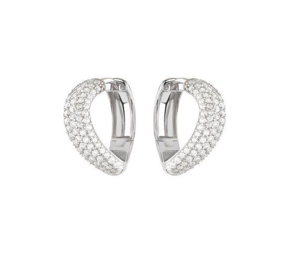 Luxoia - Guess Double Wave Ohrringe - JSBE05076JWRHT-U